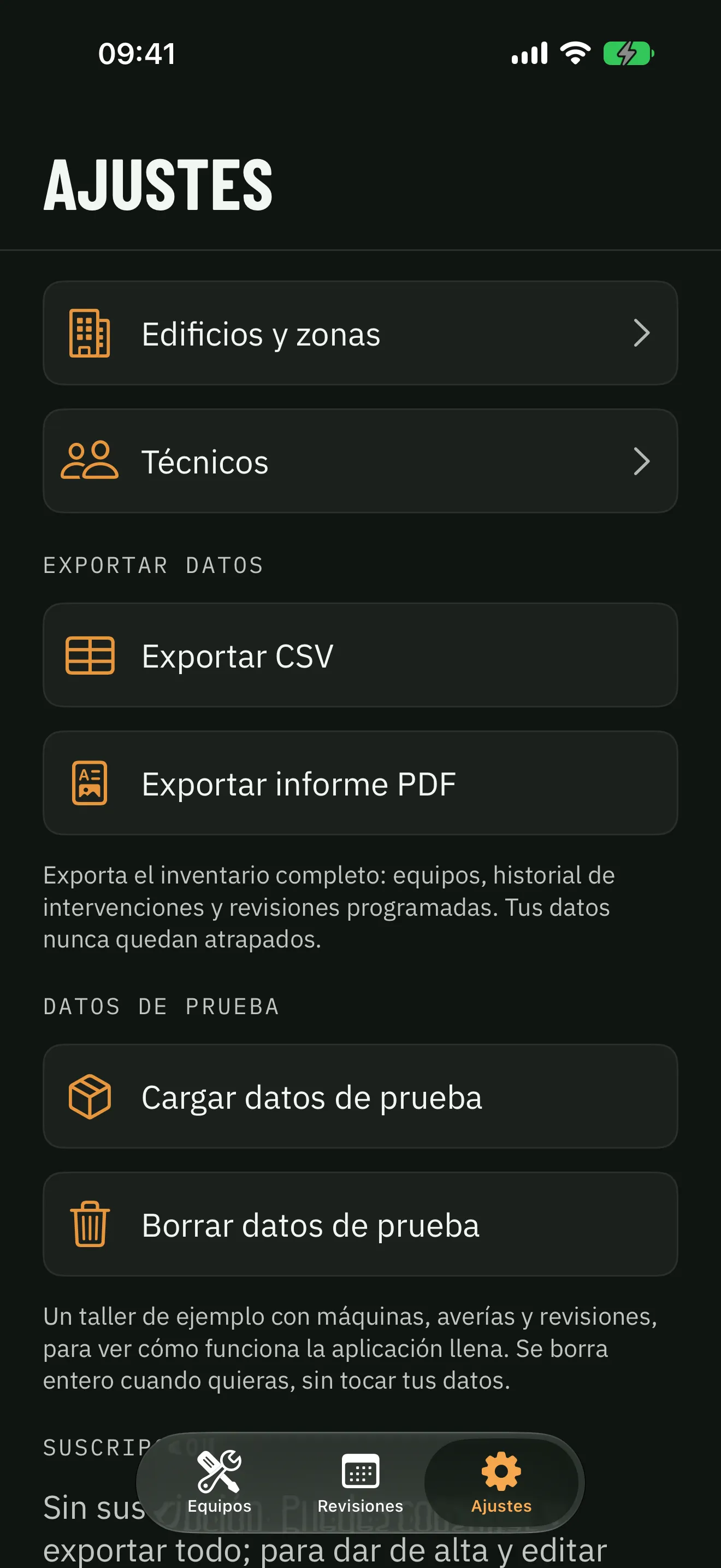 Devian en iPhone: los ajustes con la exportación a CSV y a PDF, y el taller de ejemplo para cargar y borrar